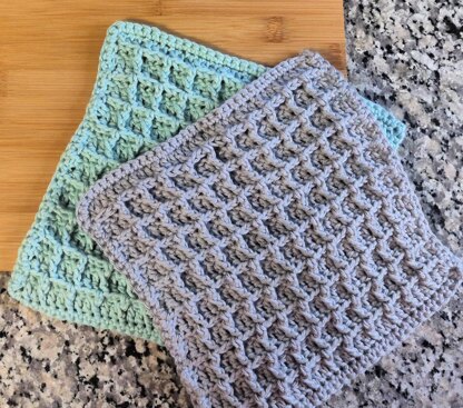 Waffle Stitch Dishcloth