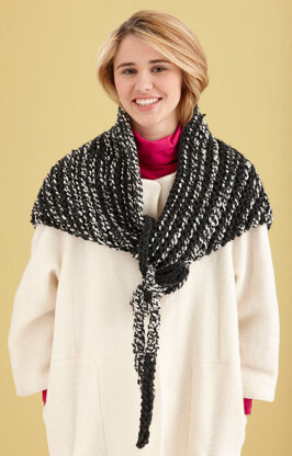 Triangle Wrap in Lion Brand Wool-Ease Thick & Quick - L10753B