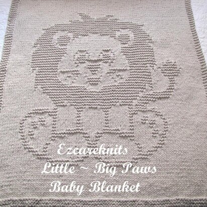 Little ~ Big Paws Baby Blanket