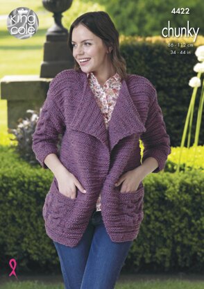 Jacket & Sweater in King Cole Chunky - 4422 - Downloadable PDF