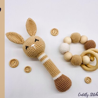 Crochet bunny rattle