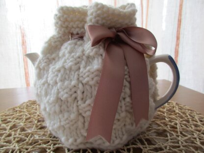 Chunky Textured Squares Tea Cosy