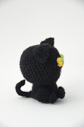 Black Cat Amigurumi Pattern, Black Cat Crochet Pattern