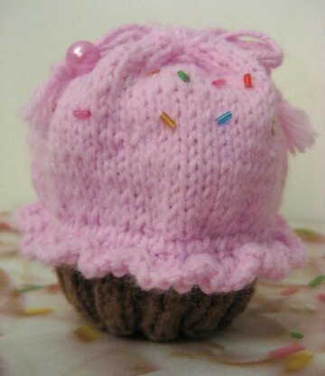 Drawstring Cupcake Purse Knit Pattern