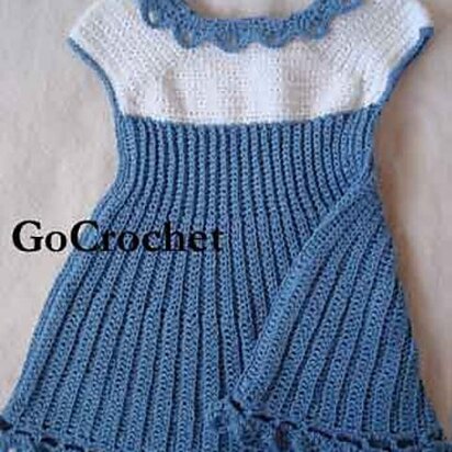 Summer Blues Baby Dress