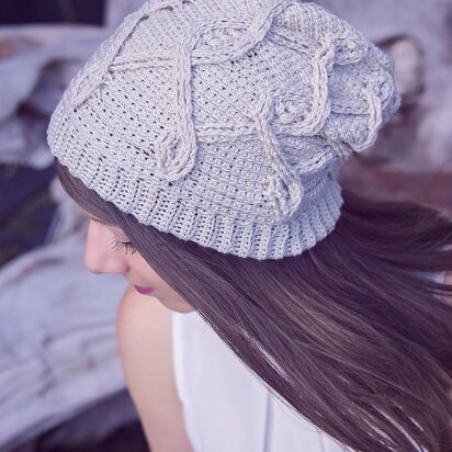 Infinity Wheat Stitch Hat