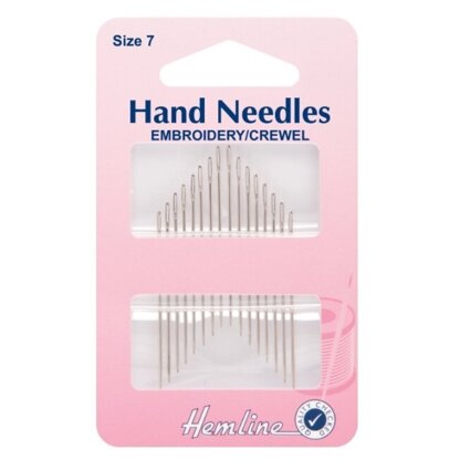 Hemline Embroidery/Crewel Needles - Size 7