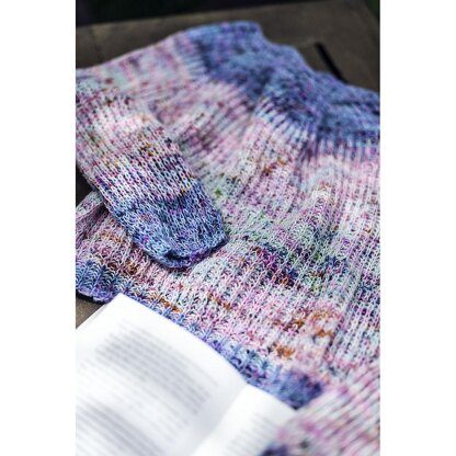 Fade Sweater in Brioche Stitch - Lollipop Sweater