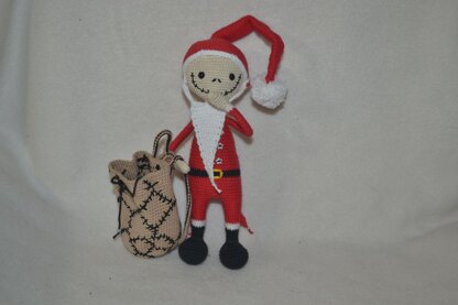 Jack Skellington Santa doll