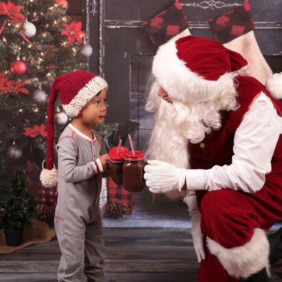 Santa Stocking Cap Hat Baby Children Sleeper Cap