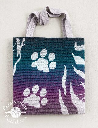 Cat Mosaic Bag and Pillow