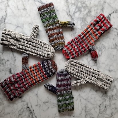 Simple Cable Mittens