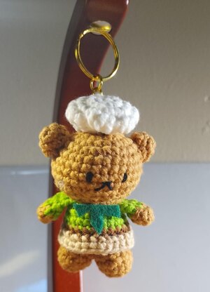 Mini Boris Bear Keychain Crochet Pattern| Amigurumi Bear| Beginner Crochet PDF| Cute Animal Keychain