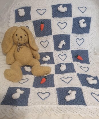 Rory The Rabbit Baby Blanket