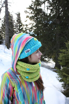 Mount Wildstrubel Hat & Cowl in Schachenmayr Bravo Big Color