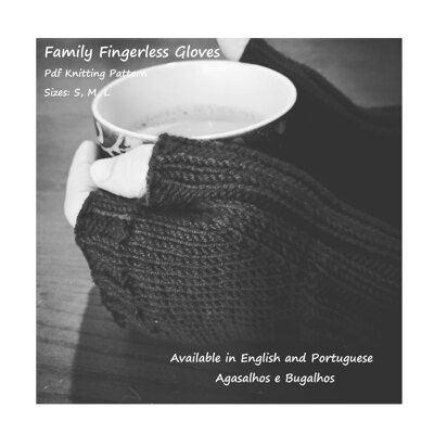 Family Fingerless Gloves - knitting pattern