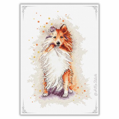 Sheltie Cross Stitch PDF Pattern