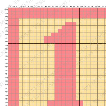 Numbers Blanket C2C CROCHET PATTERN Kids' Room Afghan 1-to-9 Count Throw