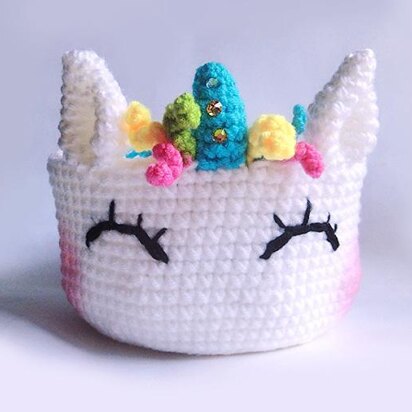 Unicorn crochet pattern, holder