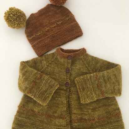 Koala Cardigan and Hat BJ34