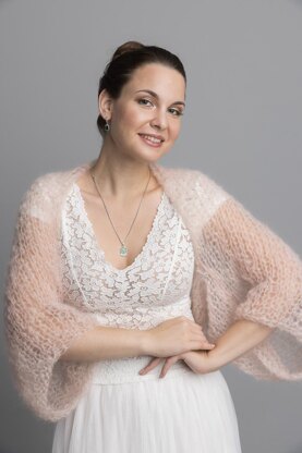 Bridal mohair knit sweater SKY