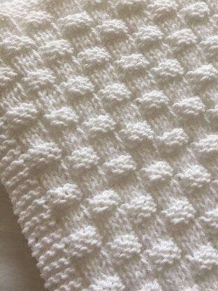 Basket weave knitting 2025 pattern baby blanket