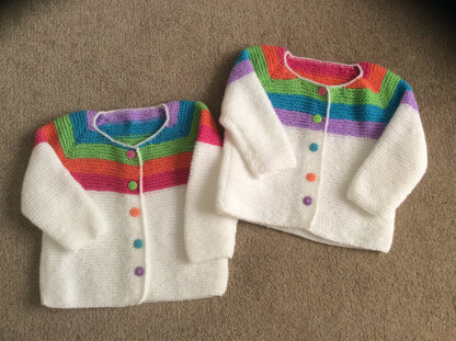 rainbow cardigans