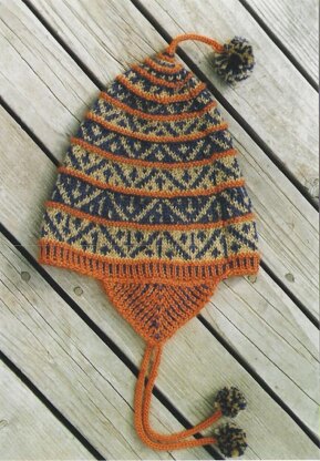 Geometric Hat with Earflaps