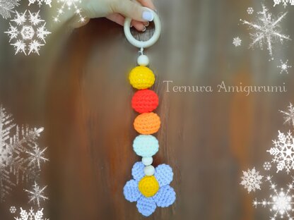 Crochet pattern free flower pendant