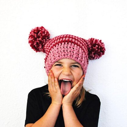 The Square Pompom Hat