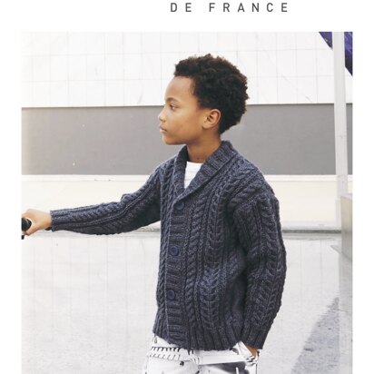 Boy Jacket in Bergere de France Baltic - M1151 - Downloadable PDF
