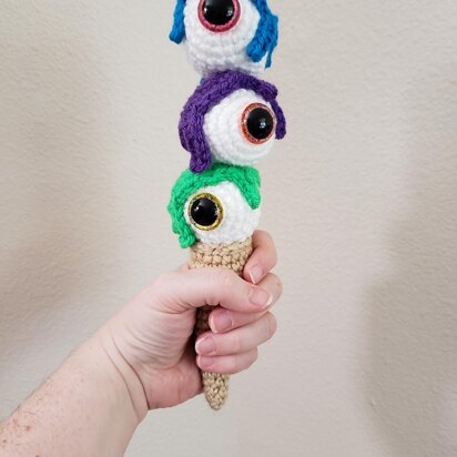 Eye Scream Monster Cone Amigurumi