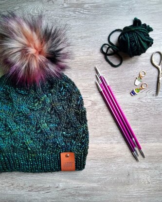 Peacock Eye Beanie Hat Pattern