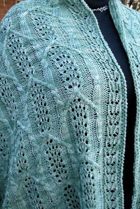 Nagaki Cable Lace Shawl