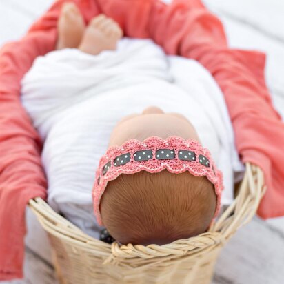 Scalloped Lace Baby Headband