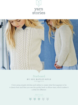 Starboard Sweater in Yarn Stories Fine Merino DK - Downloadable PDF