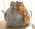 Moss Stitch and Flower Tea Cosy