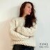 Chunky sweater Frosty in Moss stitch (cm)