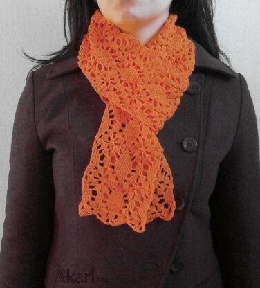 Federal star crochet scarf _ C14