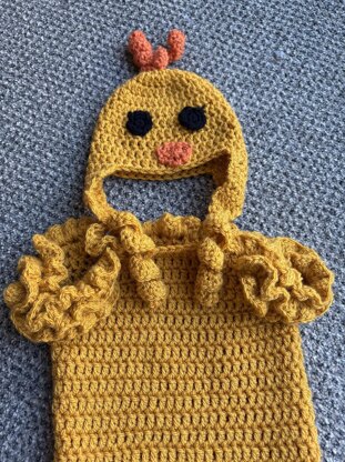 Crochet Baby Easter Chick Suit
