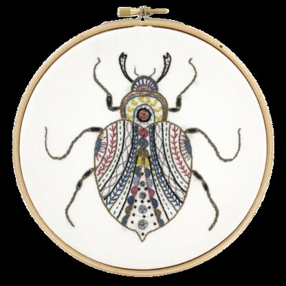 Un Chat Dans L'Aiguille Barnaby the Scarab Beetle Printed Embroidery Kit