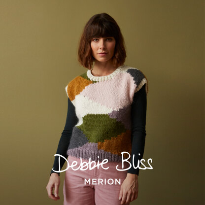 Alda - Tank Top Knitting Pattern For Women in Debbie Bliss Merion by Debbie Bliss