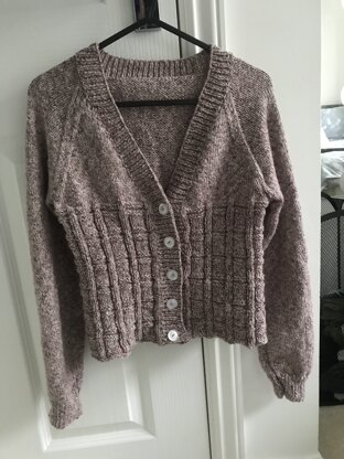 Cropped Raglan Cardigan