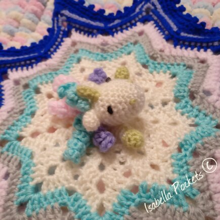 Unicorn Crochet Security Blanket #5