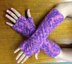 Fairy Ladders Long DK Fingerless Gloves