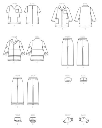 McCall's Children's First Responder Costume M8226 - Paper Pattern, Size 3-4-5-6-7-8