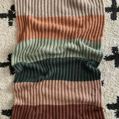 Cozy Color Block Blanket