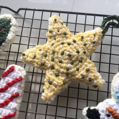 Christmas Sugar Cookie Star Ornament