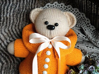 Knitting PATTERN Teddy Bear Knitted Teddy Bear Pattern Knitted Animals Pattern Knitted Toys