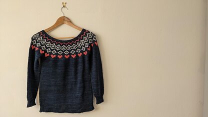 Fairisle Hearts Sweater